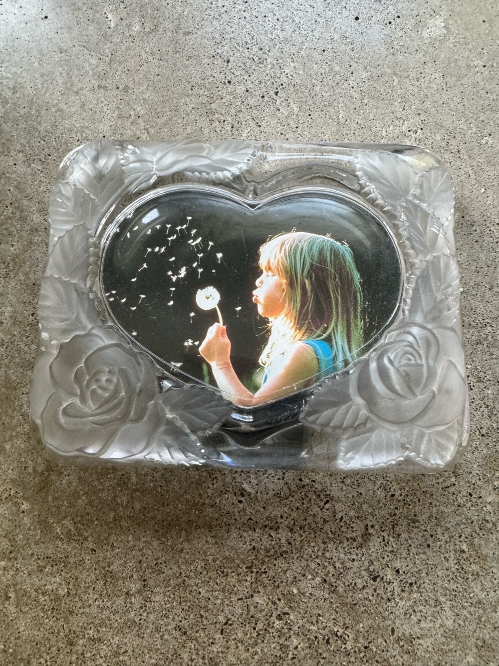 Crystal photo frame